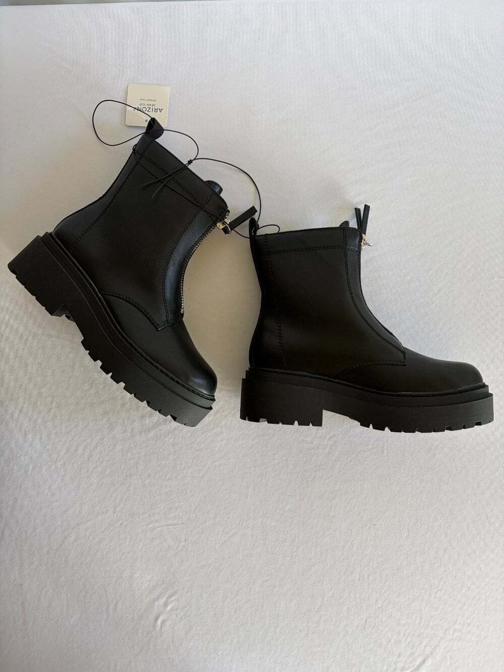 Arizona Jean Co Xander Women's Black Lug Sole Platform Ankle Boots Size 8.5 M